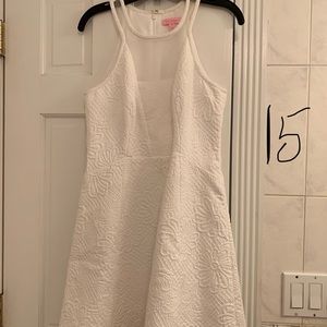 EUC size 6 Elsie party dress in resort white